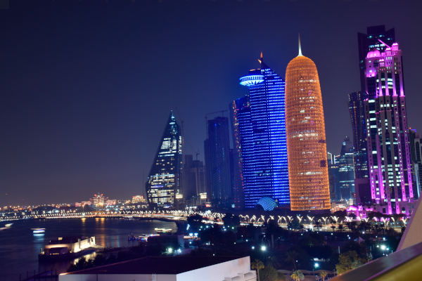 Qatar at Nighttime