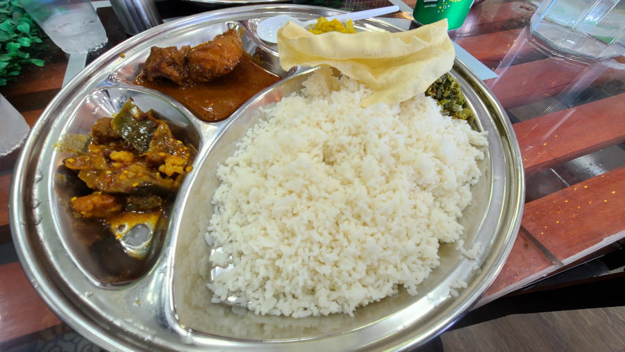 Rice & Curry at Tasty Lanka Restaurant in Doha