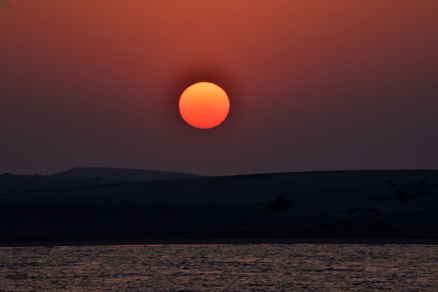 The Sunset at the Inland Sea (Khor al-Adaid, Photo Credit: AdventuresOfMidlife.com