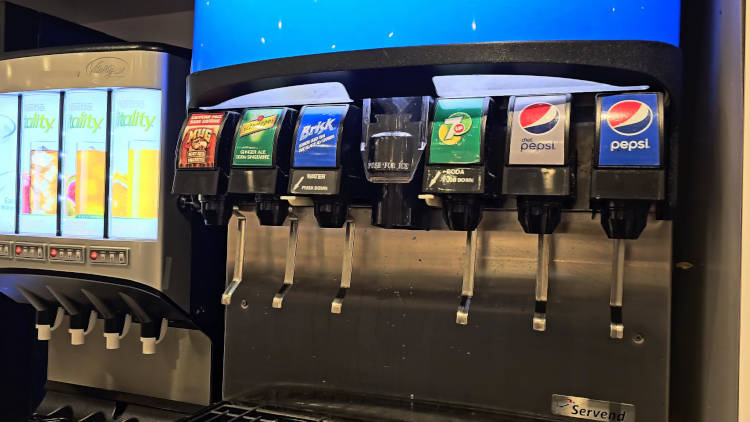 Pop Dispenser at Plaza Premium Lounge