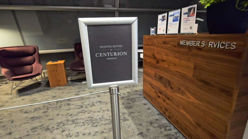 Members Only Features at Centurion Lounge at JFK's T4