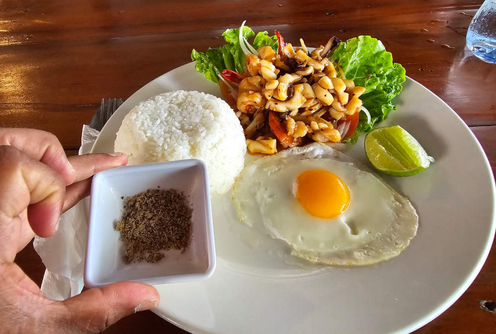 Simple Lunch at Onederz Hostel in Koh Rong Samloem, Cambodia
